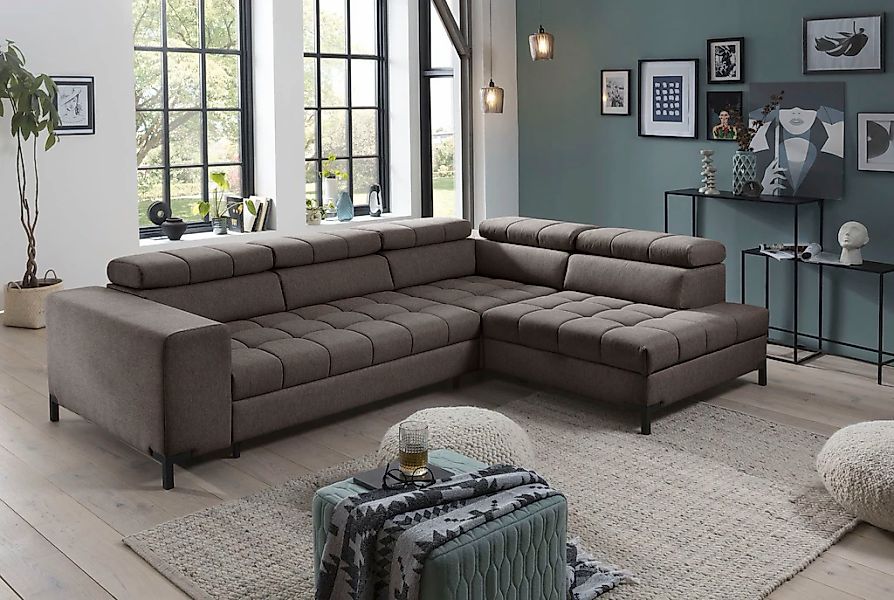 exxpo - sofa fashion Ecksofa "Bocco, hochwertige Verarbeitung, toller Sitzk günstig online kaufen