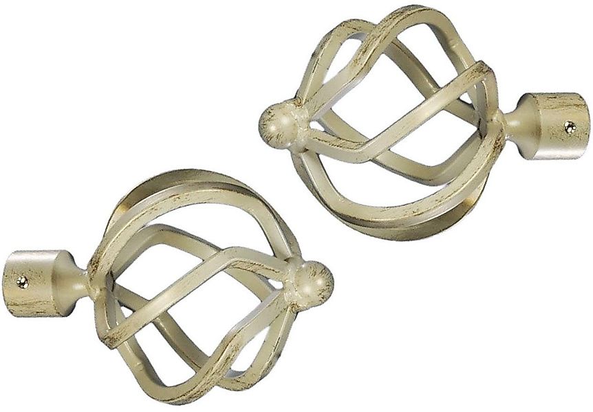 Liedeco Gardinenstangen-Endstück Helena, Gardinen, (Set, 2-St), günstig online kaufen