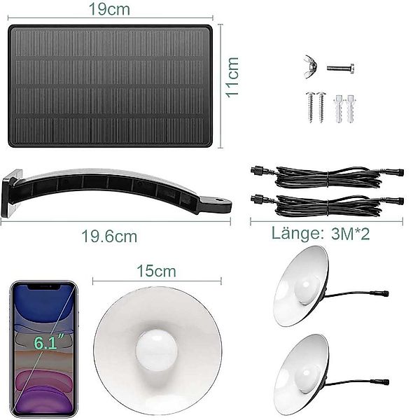Sunicol LED Pendelleuchte 2 Kopf Außen günstig online kaufen