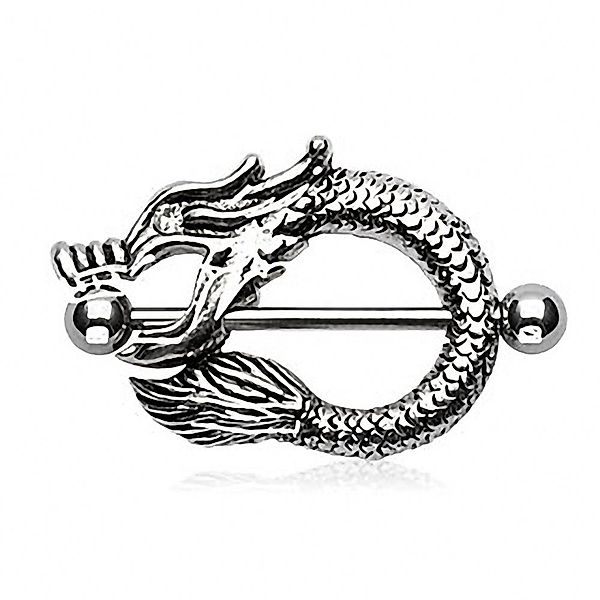 Taffstyle Intimpiercing Intim Brustpiercing Schild Drache günstig online kaufen