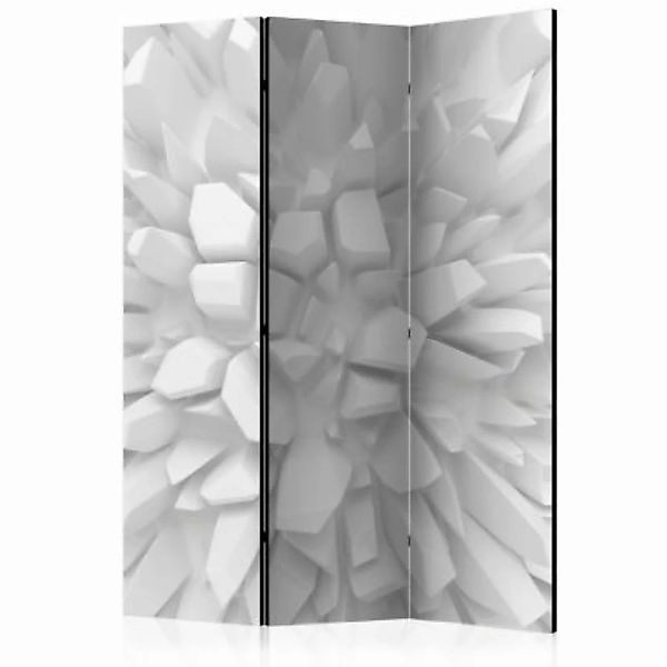 artgeist Paravent White dahlia [Room Dividers] weiß/grau Gr. 135 x 172 günstig online kaufen
