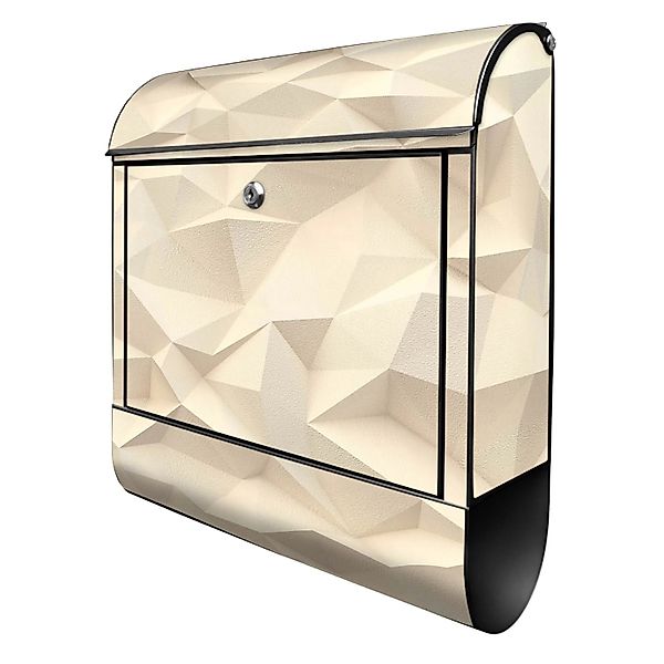 Banjado Design Briefkasten Schwarz Pulverbeschichtet 39x47x14cm 2 Schlüssel günstig online kaufen