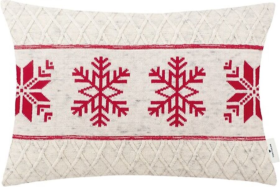 TOM TAILOR HOME Dekokissen »Scandi Snowflake«, Kissenhülle ohne Füllung, 1 günstig online kaufen