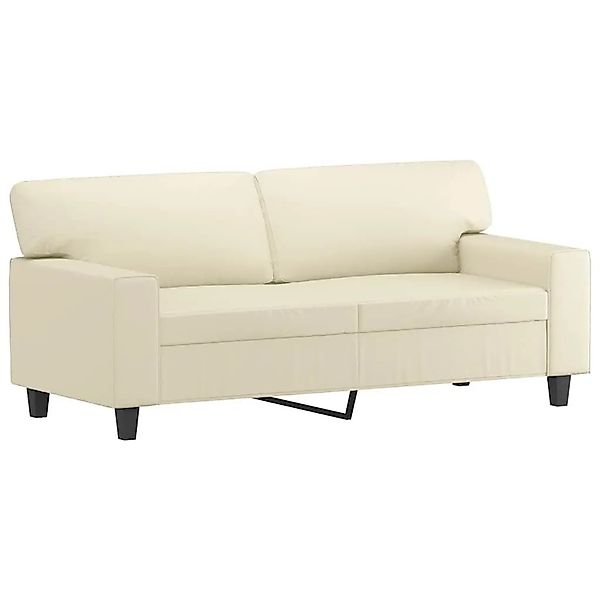vidaXL 2-Sitzer-Sofa Creme 140 cm Kunstleder 359418 günstig online kaufen