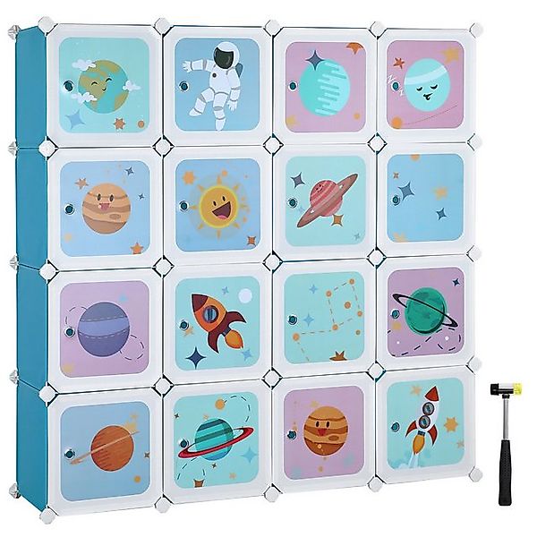 SONGMICS Kleiderschrank Kinderregal Schuhregal aus Kunststoff, günstig online kaufen