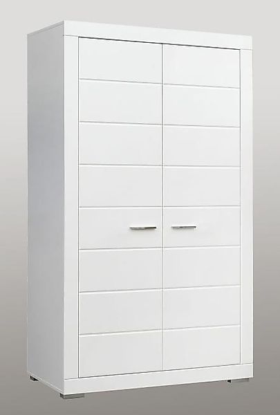 Kleiderschrank Weiß 116 cm breit Snow günstig online kaufen