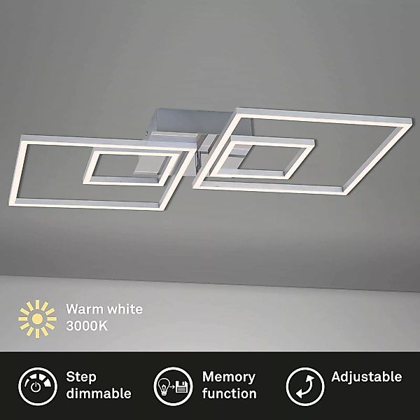 LED-Deckenleuchte Frames 2 kleine/2 große Quadrate günstig online kaufen