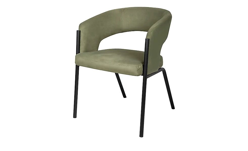 uno Armlehnstuhl  Saran ¦ grün ¦ Maße (cm): B: 60,5 H: 75,8 T: 61.5 Stühle günstig online kaufen