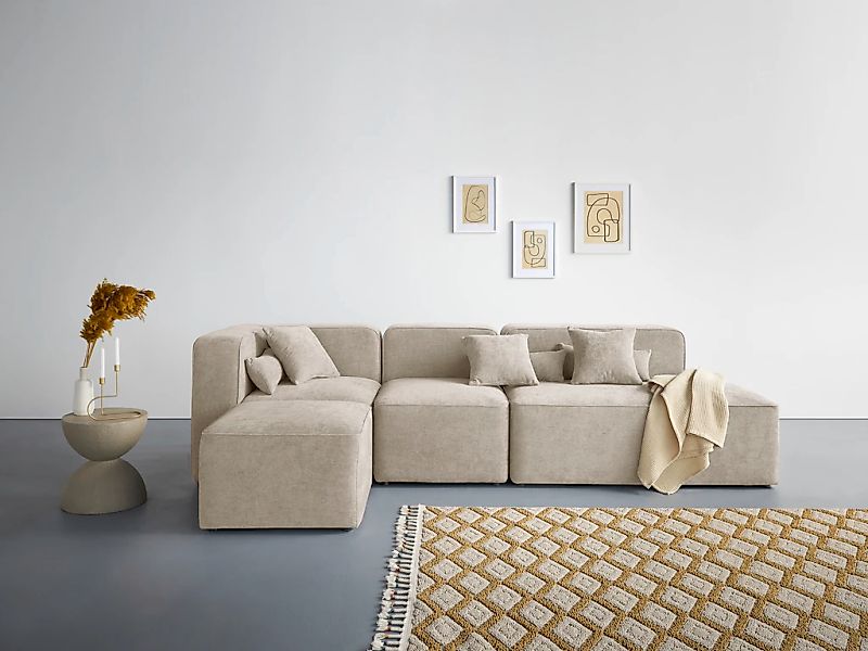 Home affaire Ecksofa "Sundstrup L-Form" Modulserie, individuelle Zusammenst günstig online kaufen