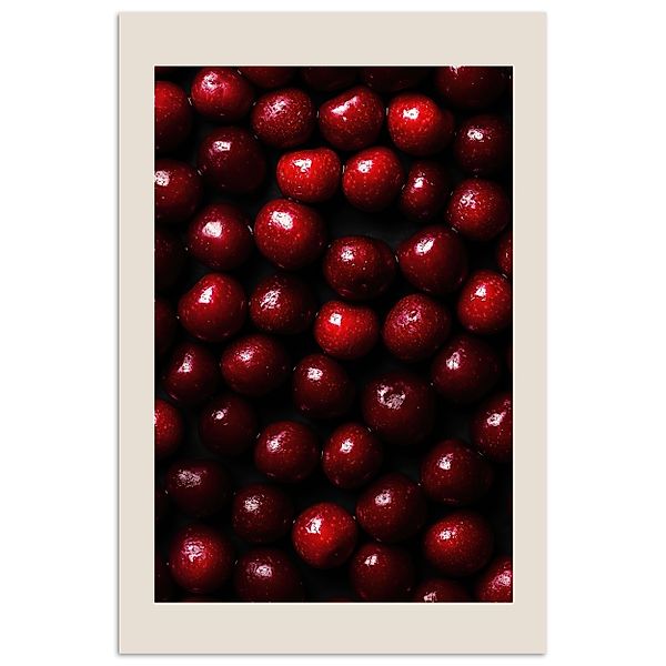MuchoWow Poster Kirsche - Rot, (1 günstig online kaufen