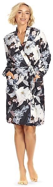 Ascafa Damenbademantel Summer Dark, Baumwolle, Kimono-Kragen, günstig online kaufen