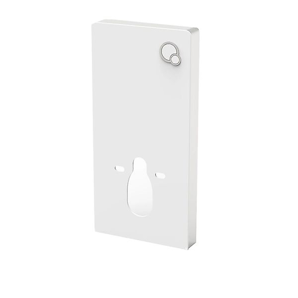 Glasdeals Sanitärmodul für Wand-WC inkl. Betätigungsplatte Weißglas – 6220 günstig online kaufen