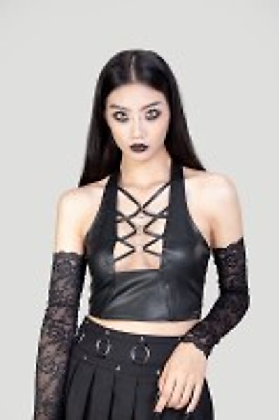 Gothic Clubwear Cropped Top günstig online kaufen