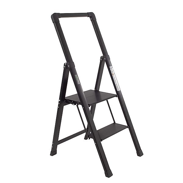 TRUTZHOLM Alu Trittleiter 2 Stufig Klappbar Handlauf 150kg Anti Rutsch Trit günstig online kaufen