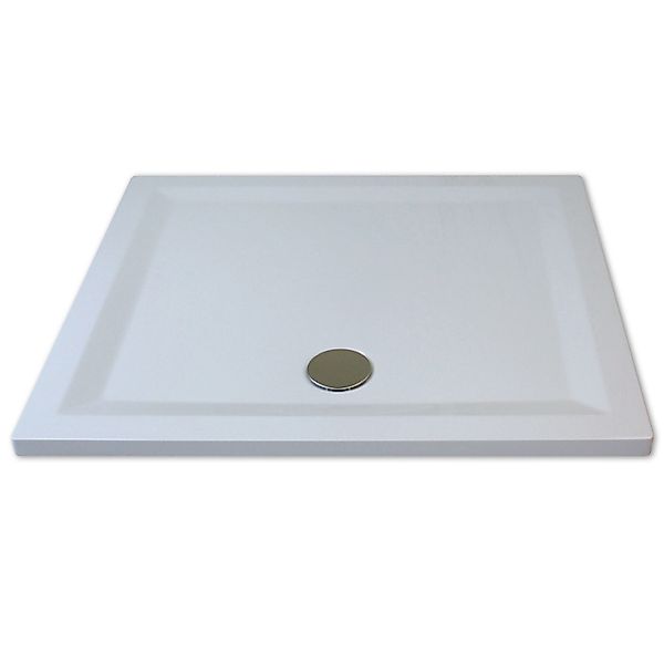 Breuer Duschwanne Extraflach Flat Line Design Rechteck 90 cm x 75 cm Weiß günstig online kaufen
