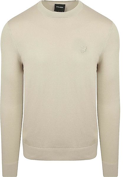 Lyle & Scott Tonal Pullover Greige - Größe M günstig online kaufen