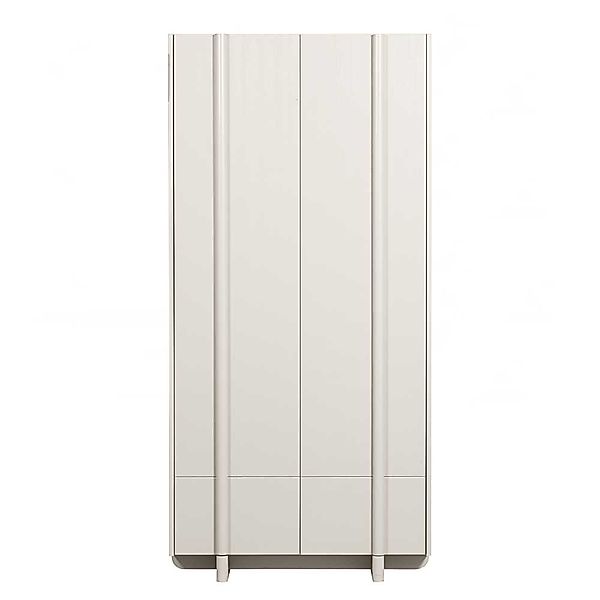 Wohnzimmerschrank modern in Hellgrau zwei Drehtüren - Schublade innen günstig online kaufen