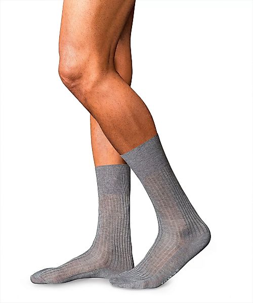 FALKE No. 10 Pure Fil d´Écosse Gentlemen Socken, Herren, 39-40, Grau, Uni, günstig online kaufen