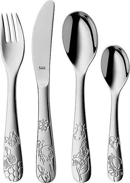 Silit Kinderbesteck »Trend« 4-teilig, poliert, Crominox: Edelstahl 18/10, a günstig online kaufen