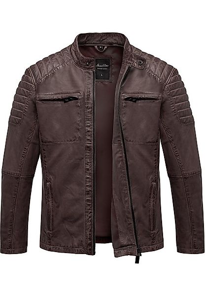 Amaci&Sons Lederjacke RALSTON Lederjacke Echtleder Herren Biker Zipper Jack günstig online kaufen
