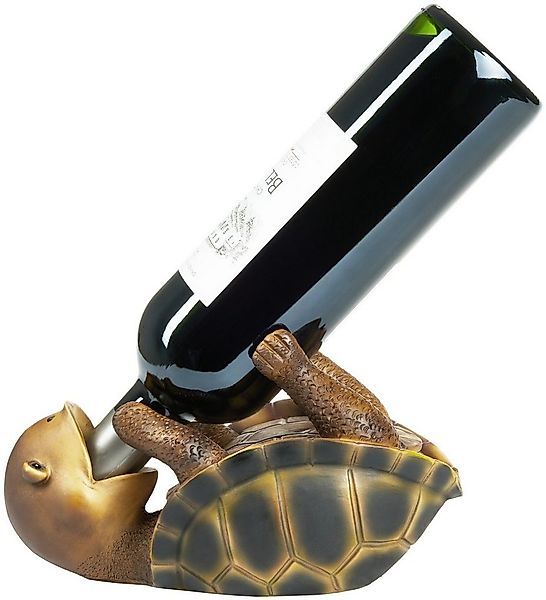 BRUBAKER Weinflaschenhalter Durstige Schildkröte, (Weinzubehör - Witziges W günstig online kaufen