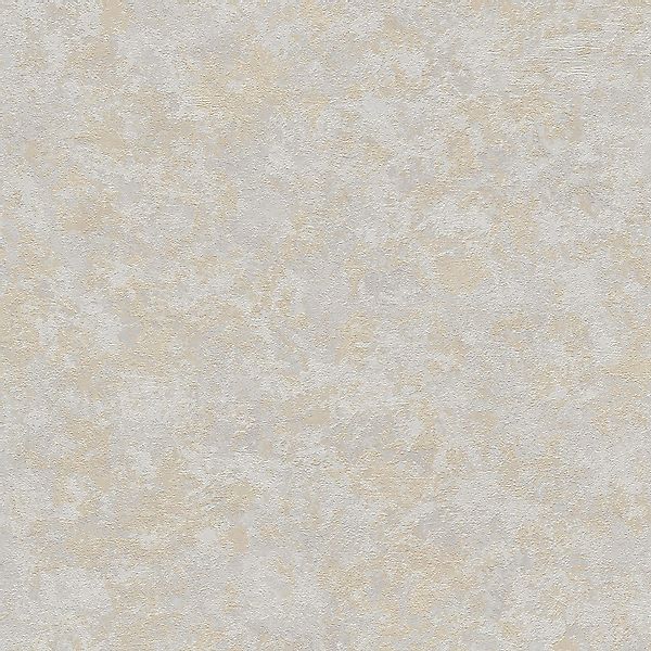PROFHOME 379023-GU Ton-in-Ton Tapete Uni Matt Grau Gold Weiß 0,53 m x 10,05 günstig online kaufen