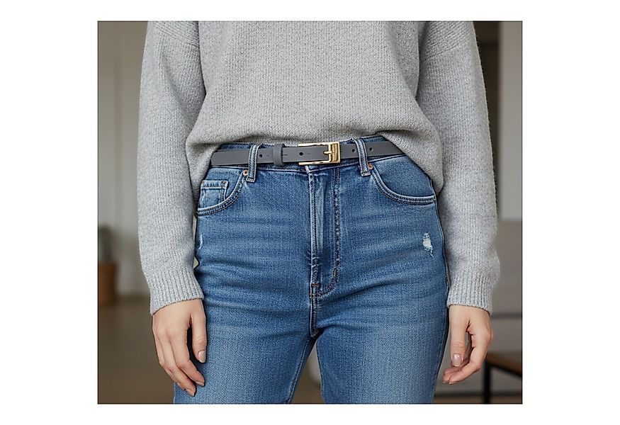 FRONHOFER Taillengürtel 19465 (1-St) sehr schmaler Gürtel 1,5 cm, Rindleder günstig online kaufen