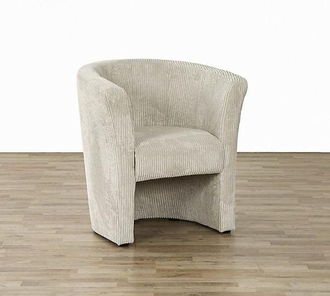 Sessel ca. 75x83x67 Cord Beige günstig online kaufen