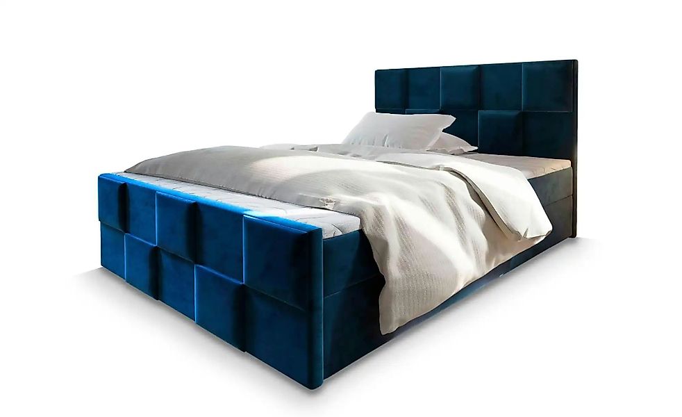 MASSENO Boxbett mit Bettkasten Mona ¦ blau ¦ Maße (cm): B: 140 H: 98 Betten günstig online kaufen