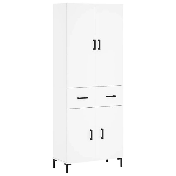 vidaXL Highboard Weiß 69,5x34x180 cm Holzwerkstoff 3198145 günstig online kaufen