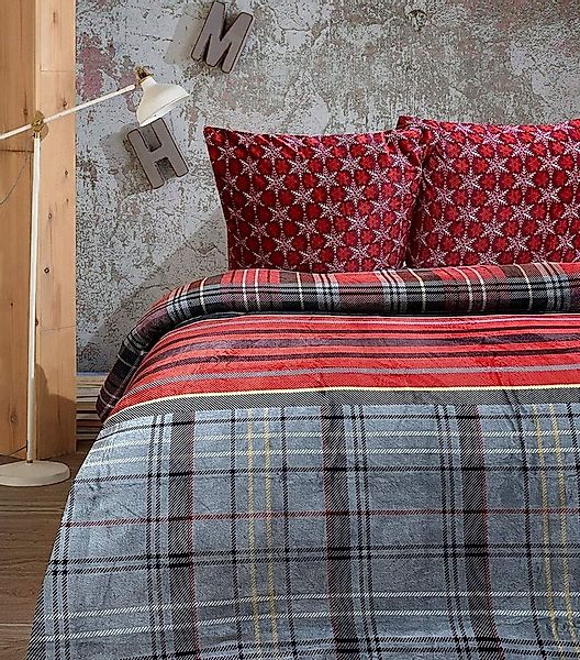 One Home Bettwäsche Winter Cashmere Touch, Fleece, 4 teilig, flauschig warm günstig online kaufen