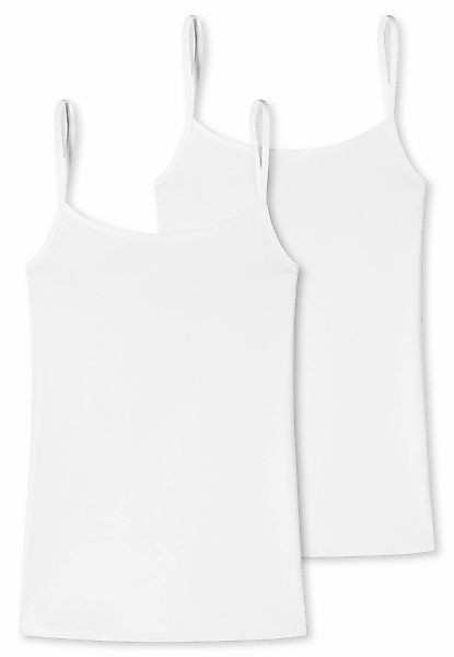 uncover by SCHIESSER Spaghettitop "Uncover Cotton" tiefer Rundhalsausschnit günstig online kaufen