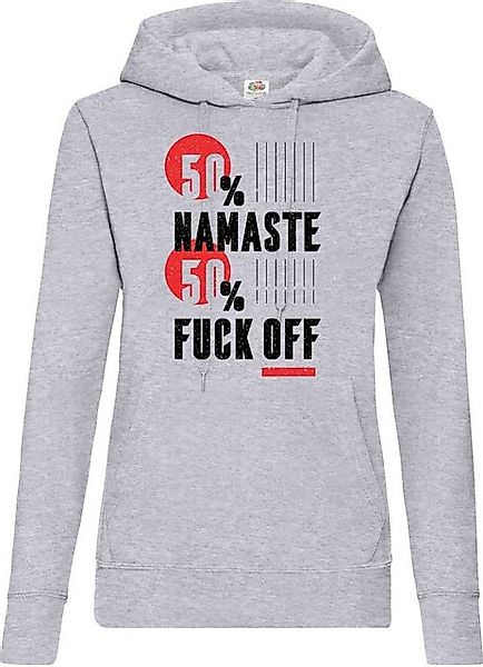 Youth Designz Kapuzenpullover "50% Namaste / 50% F**k Off" Damen Hoodie Pul günstig online kaufen