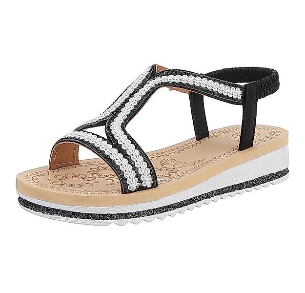 Ital-Design Bequeme Damen-Sandalen mit elegantem Design für den Sommer Riem günstig online kaufen