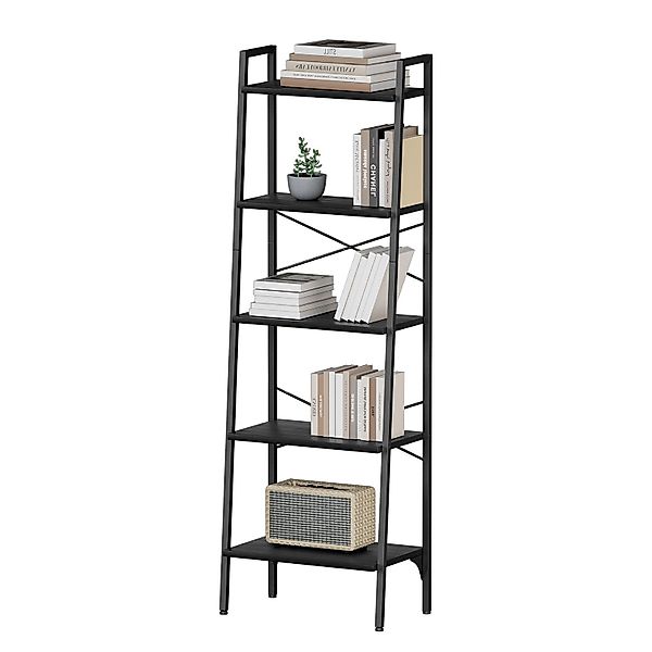Oak&Tea Bücherregal Regal 5 Ebenen, Leiterregal günstig online kaufen