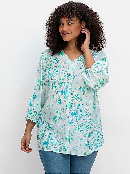 Sheego Klassische Bluse Tunika 3/4-Arm günstig online kaufen