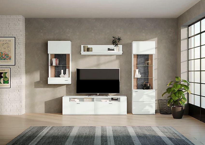 set one by Musterring Wohnwand "TACOMA" Set, 4 Stk. tlg. günstig online kaufen