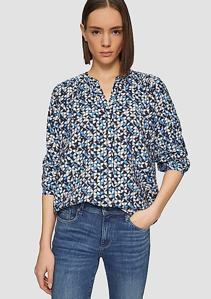 s.Oliver Langarmbluse Bluse Strukturierte Bluse aus günstig online kaufen