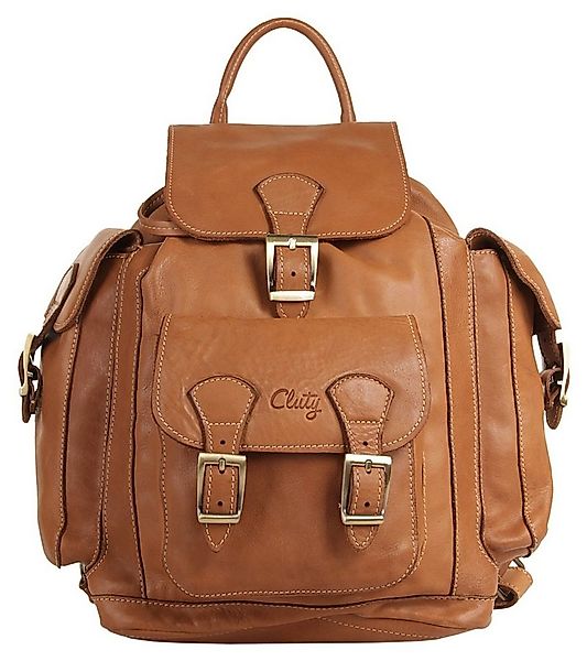 Cluty Cityrucksack, echt Leder, Made in Italy günstig online kaufen