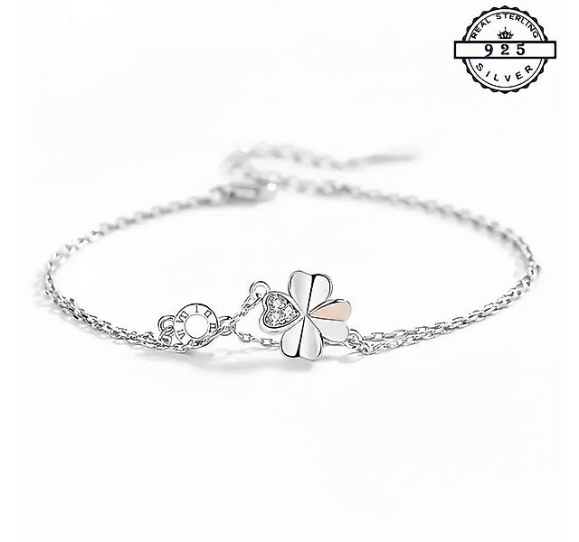 Taffstyle Silberarmband Glücksarmband Kleeblatt 925 Sterling Silber filigra günstig online kaufen