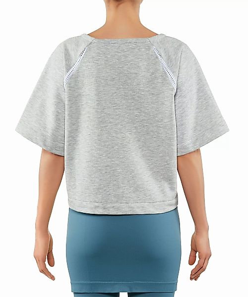 FALKE Damen T-Shirt Rundhals, XL, Grau, Uni, Baumwolle, 65022-310605 günstig online kaufen