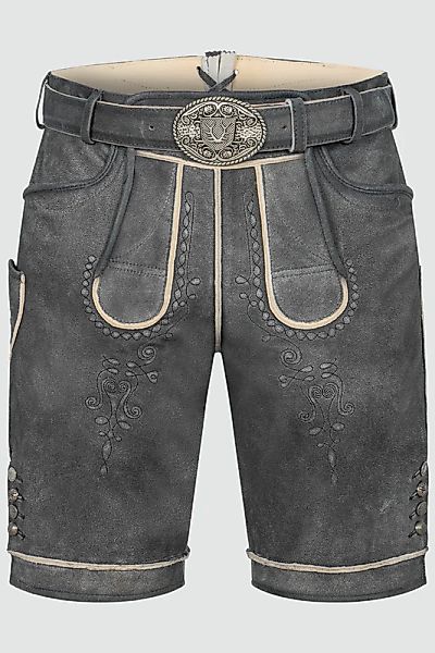 Lederhose Kuno mit Gürtel günstig online kaufen
