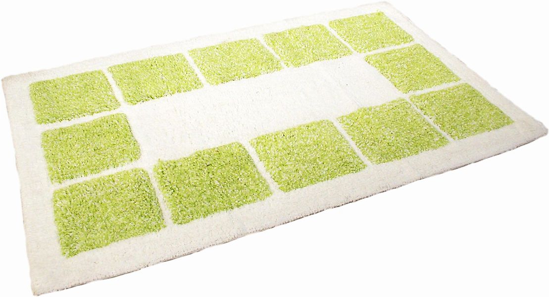 MESANA Badematte "Karo Melange" Höhe 15 mm rutschhemmend beschichtet fußbod günstig online kaufen