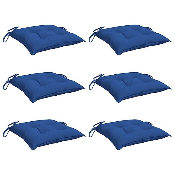 vidaXL Sitzauflage Palettenkissen 6 Stk. Blau günstig online kaufen