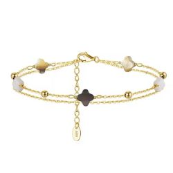 Runde Perlé Silberarmband zartes Armband Kette günstig online kaufen