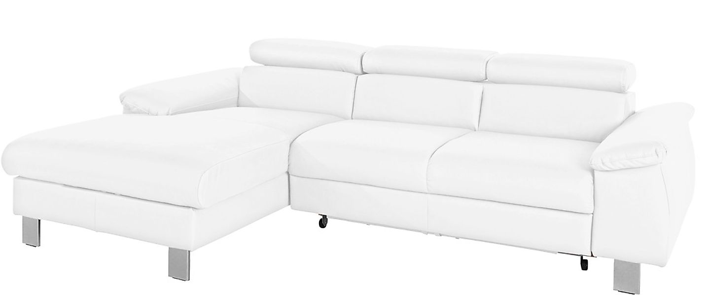 COTTA Ecksofa Komaris, Ecksofa, wahlweise mit RGB-LED-Beleuchtung und Bettf günstig online kaufen