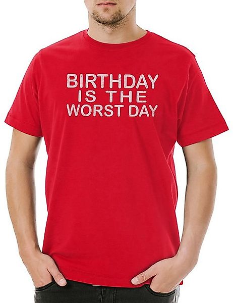 Urban Backwoods Print-Shirt Birthday Is The Worst Day Herren T-Shirt Ich Ha günstig online kaufen