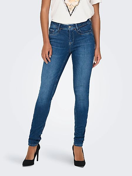 ONLY Skinny-fit-Jeans "ONLBLUSH MID WAIST DB STICHT DNM" günstig online kaufen