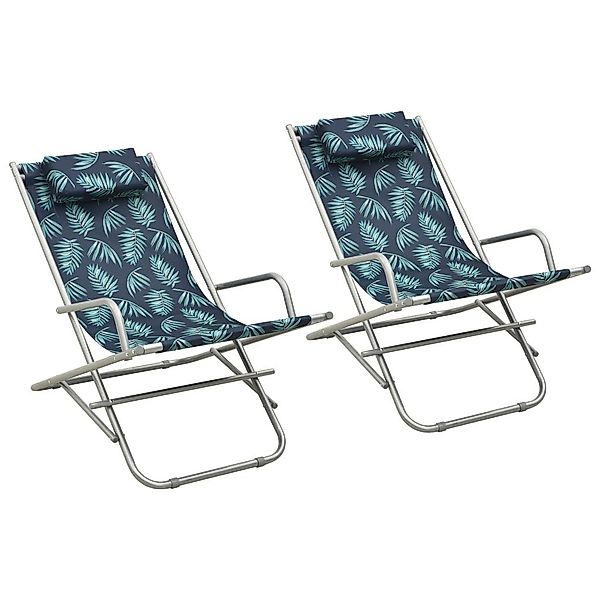 vidaXL Gartenliege Schaukelstühle 2 Stk. Stahl günstig online kaufen