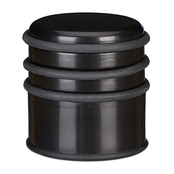 relaxdays Türstopper 4 x Türstopper schwarz günstig online kaufen